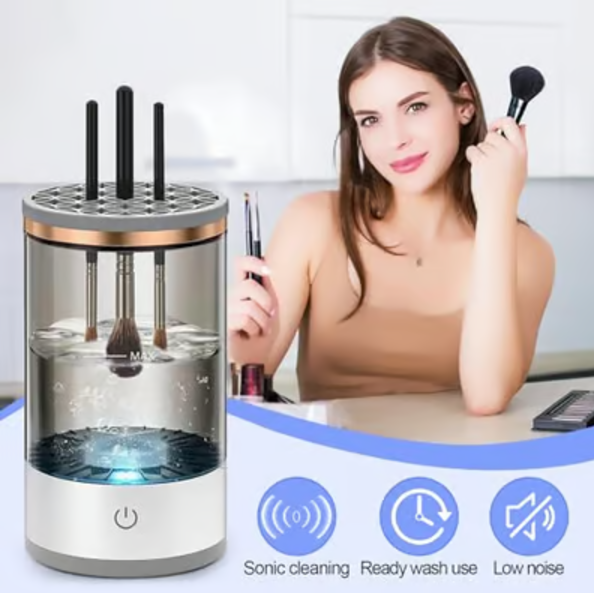 Electric Makeup Brush Cleaner, Dryer, Storage