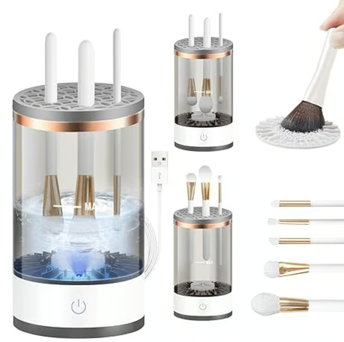 Electric Makeup Brush Cleaner, Dryer, Storage