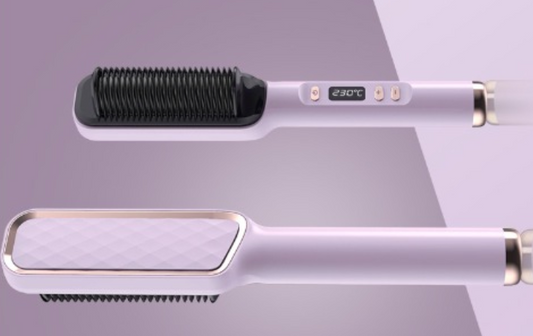 Electric Hot Comb Hair Straightening Brush